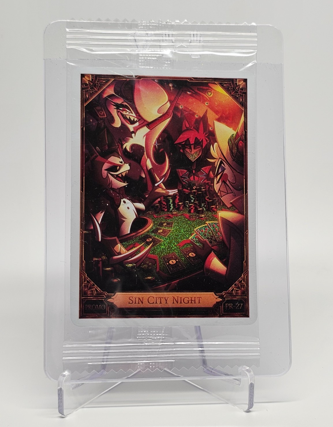 SIN CITY NIGHT PR-27 Hazbin Hotel trading card PROMO Holo Foil LVL UP Expo 2026