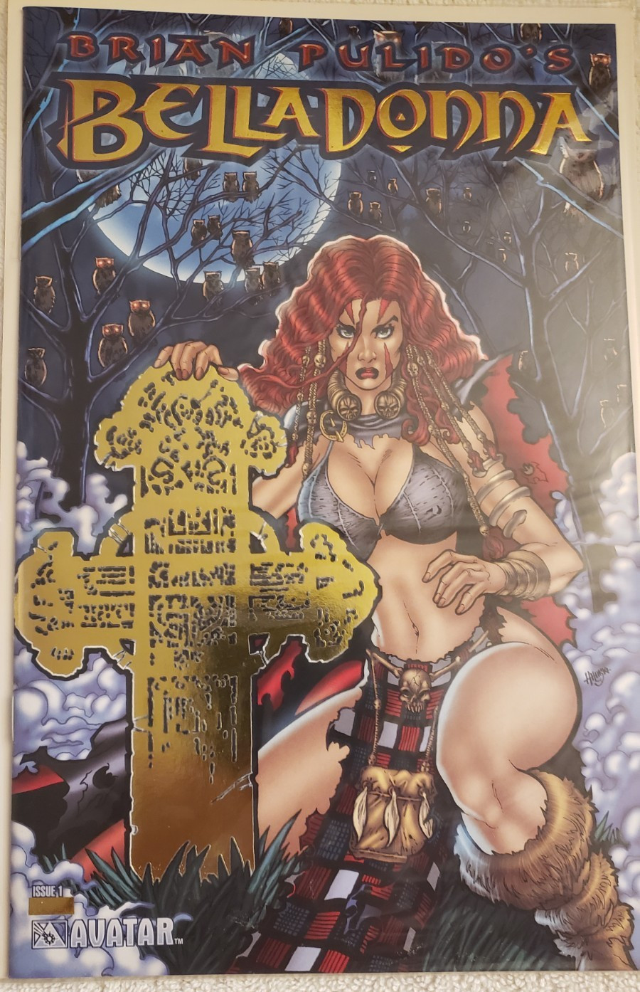 Brian Pulido's Belladonna #1 (Avatar Press 2004) Gold Foil LTD 500 COA NM