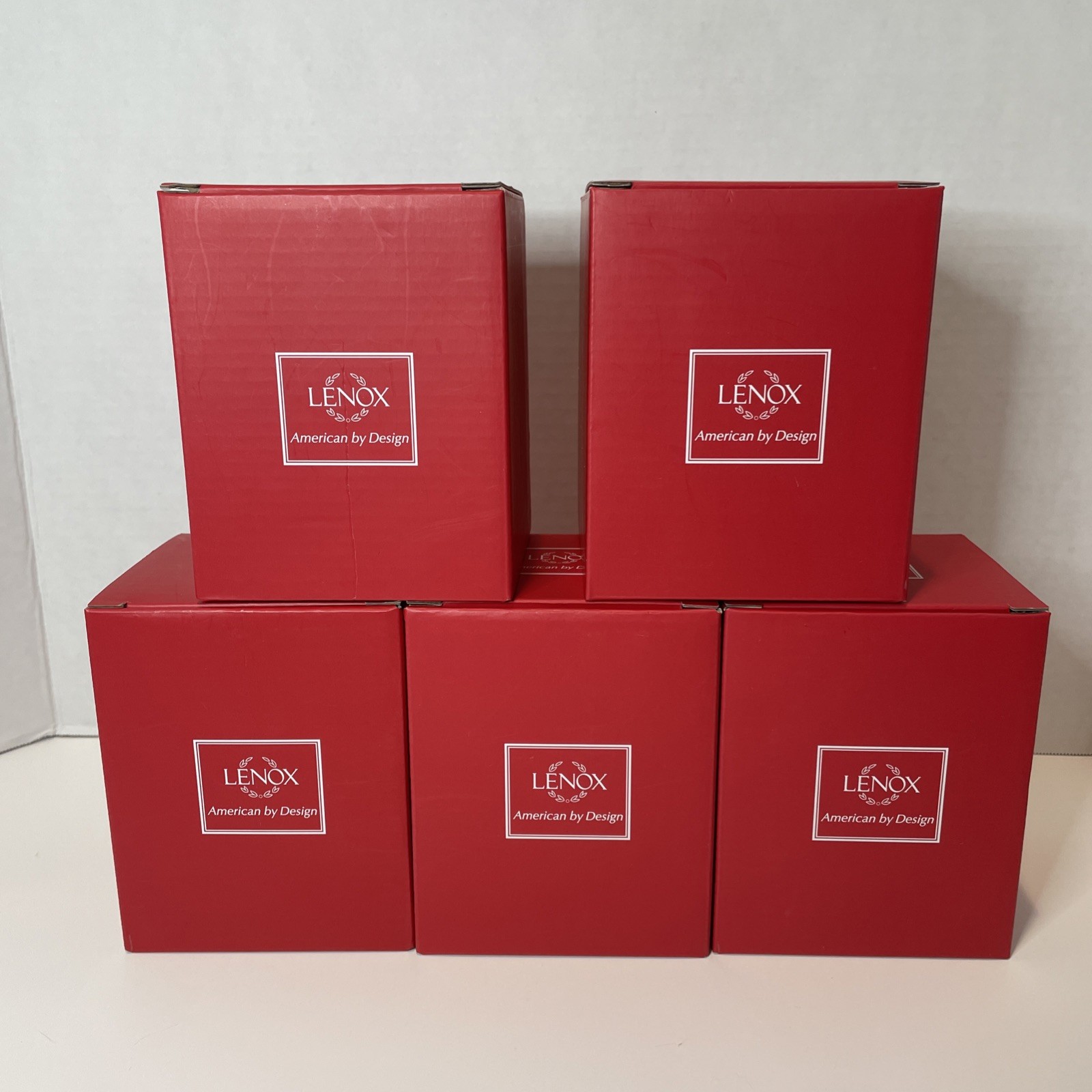Lenox Very Merry Christmas Porcelain Set of 5 Ornaments New In Boxes