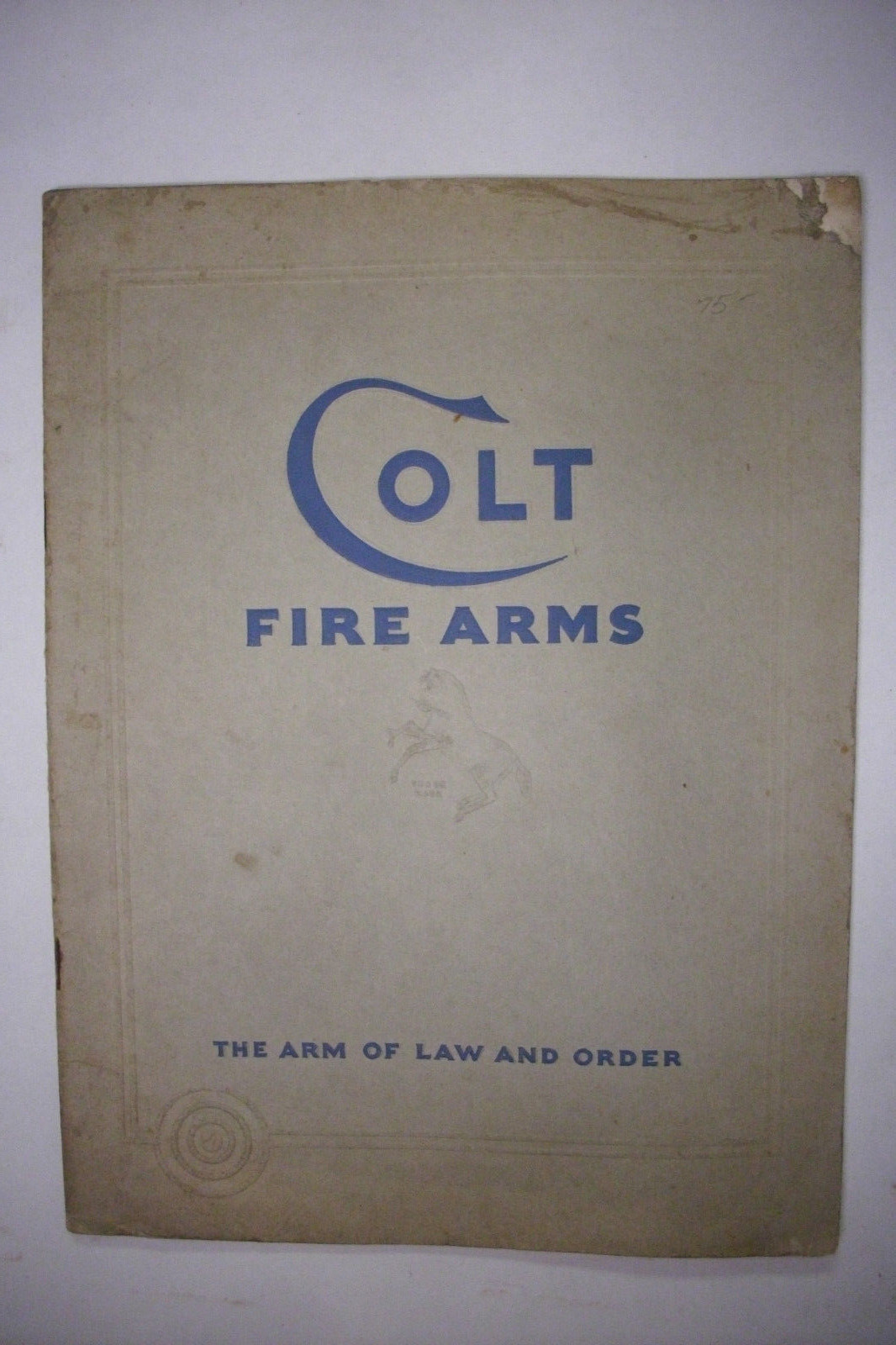 1932 Trade Catalog COLT FIRE ARMS Revolvers and Automatic Pistols w Price List