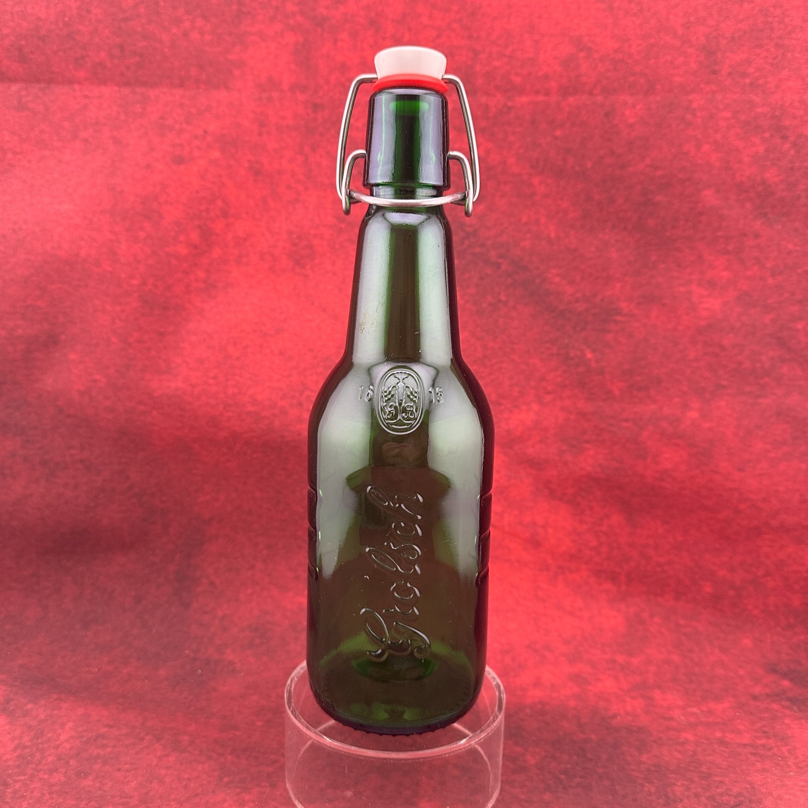VINTAGE Grolsch Beer Green Glass Bottle With Iconic Porcelain Swing-Top Lid VINTAGE Grolsch Beer Green Glass Bottle With Iconic Porcelain Swing-Top Lid