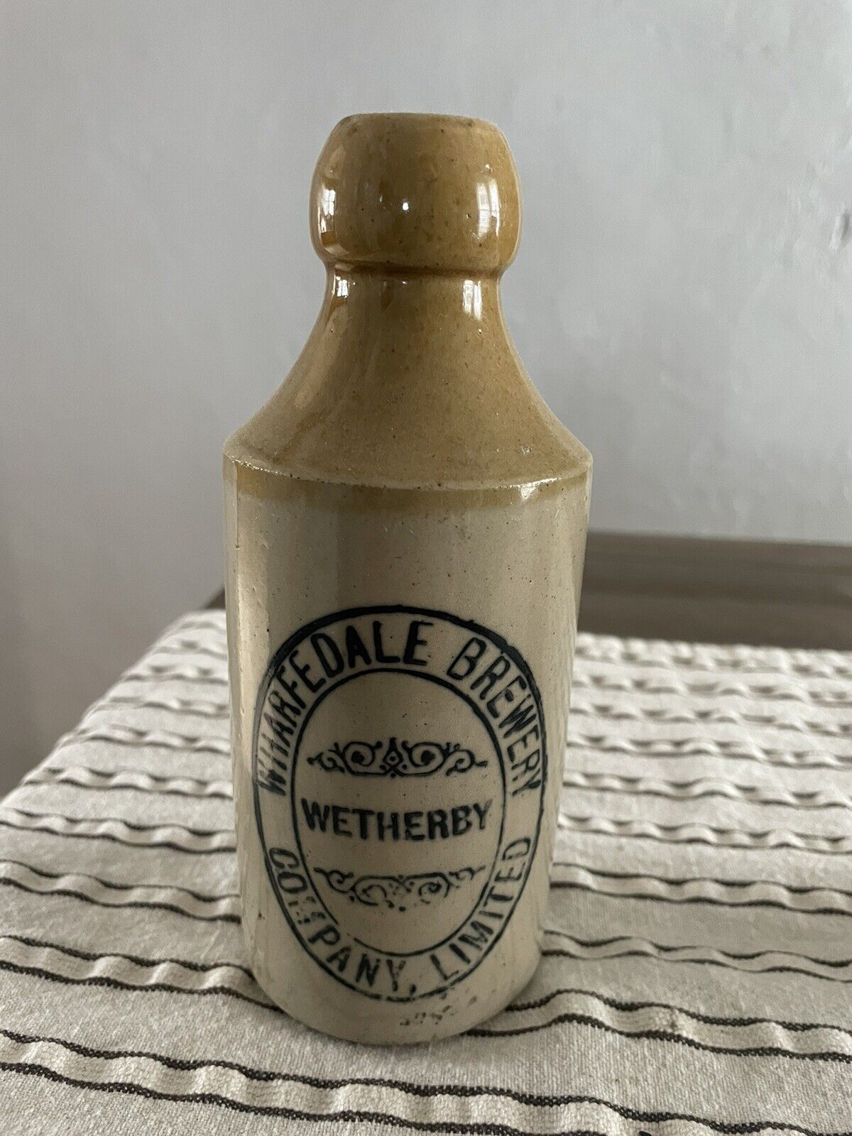 Stoneware Beer Bottle - Wharfedale brewery