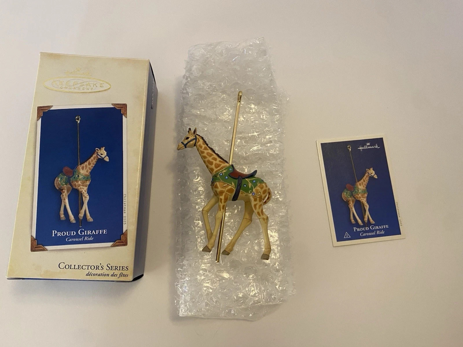 NEW Hallmark 2005 Ornament Carousel Ride Proud Giraffe Series #2 -4-15-36 NEW Hallmark 2005 Ornament Carousel Ride Proud Giraffe Series #2 -4-15-36