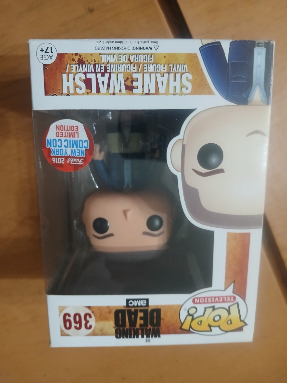 Funko Pop AMC The Walking Dead #369 Shane Walsh 2016 NYCC Exclusive - Box Damage Funko Pop AMC The Walking Dead #369 Shane Walsh 2016 NYCC Exclusive - Box Damage