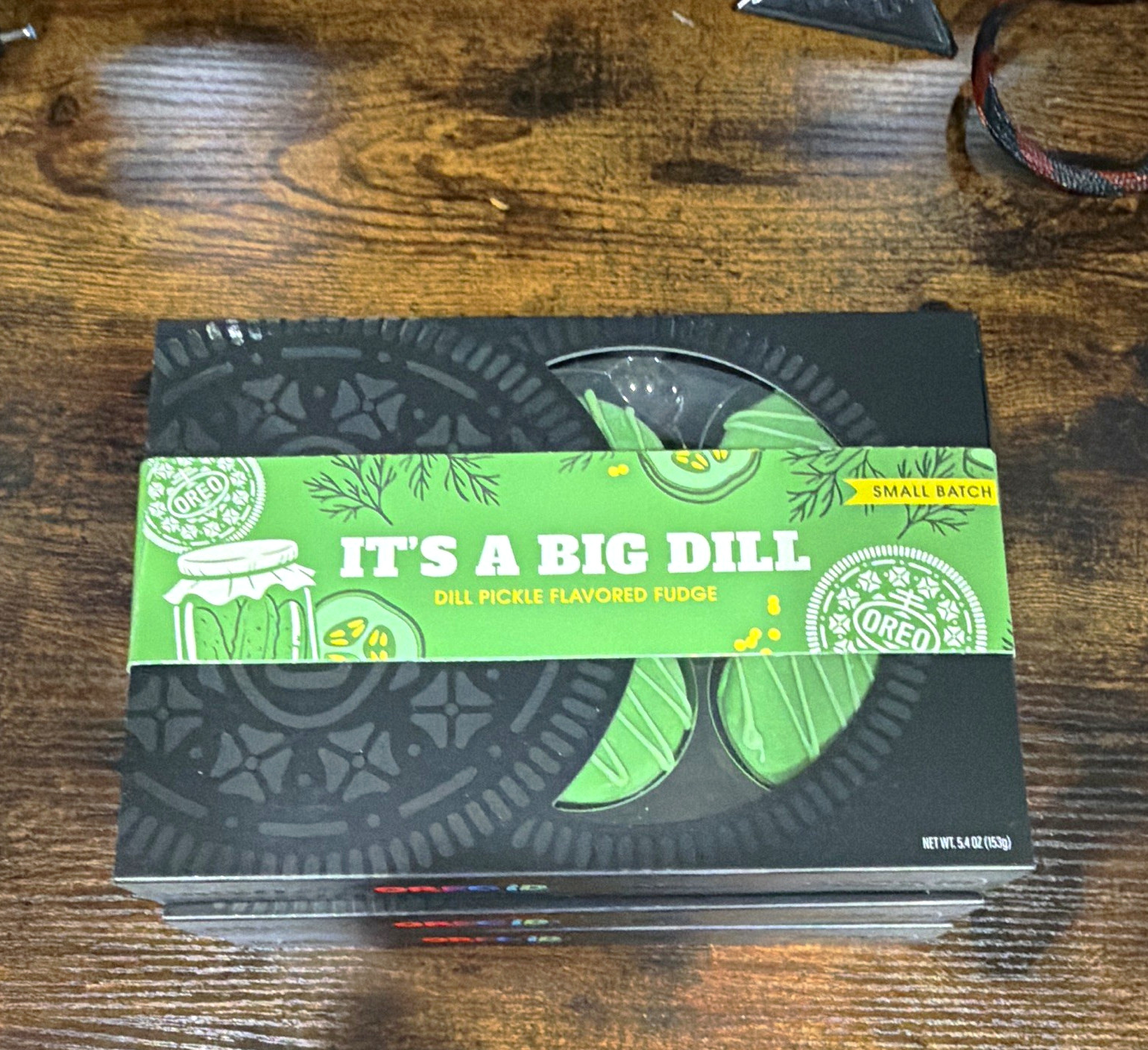 Oreo It’s a Big Dill Dill Pickle Flavored Fudge Small Batch 5.4 oz Box