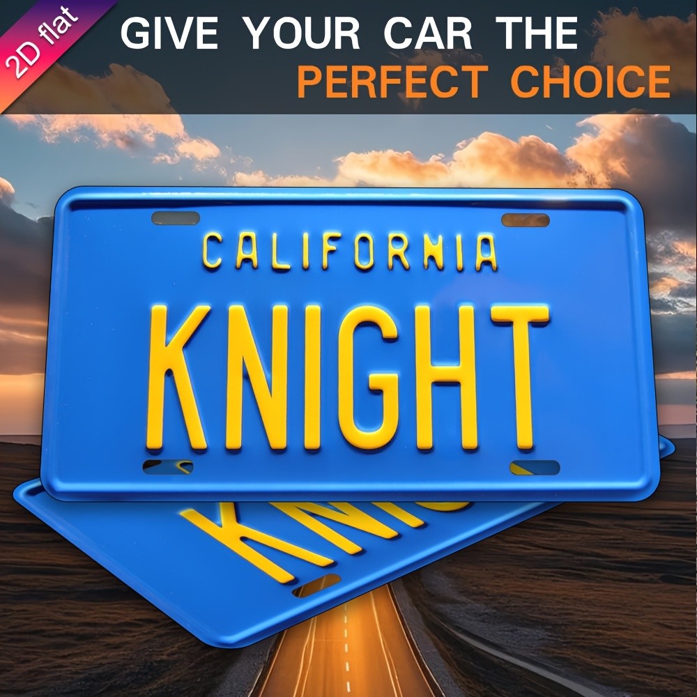 Vintage Metal Sign California Knight Plate Aluminum 30x15 Inches Decor Vintage Metal Sign California Knight Plate Aluminum 30x15 Inches Decor