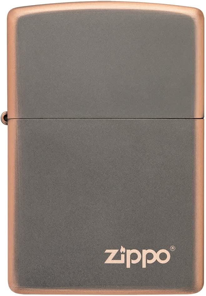 Zippo 49839ZL Rustic Bronze Zippo Logo Zippo 49839ZL Rustic Bronze Zippo Logo