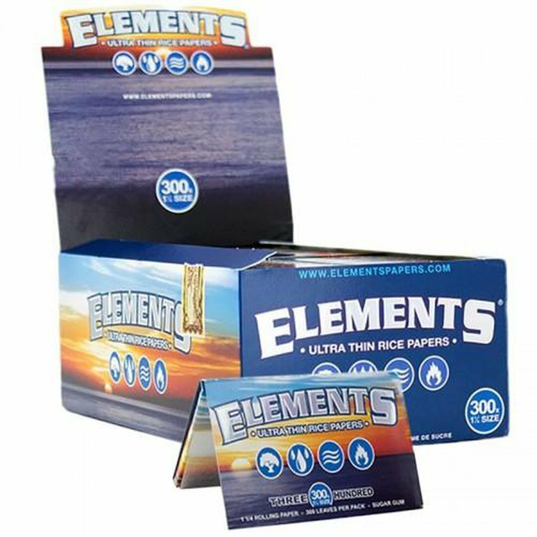 ELEMENTS 1 BOX ElEMENTS 300 X 1 1/4 (1.25) ROLLING PAPERS ULTRA THIN RICE 20 PK ELEMENTS 1 BOX ElEMENTS 300 X 1 1/4 (1.25) ROLLING PAPERS ULTRA THIN RICE 20 PK