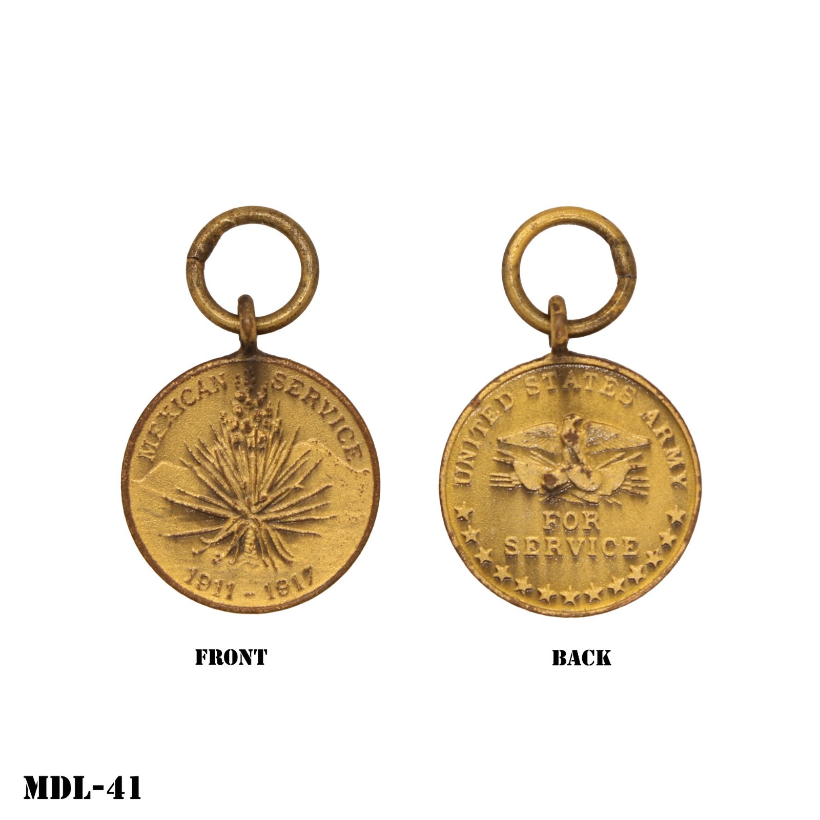 Miniature Medal ~ US Army Mexican Border Service ~ Medal Only, No Ribbon Miniature Medal ~ US Army Mexican Border Service ~ Medal Only, No Ribbon