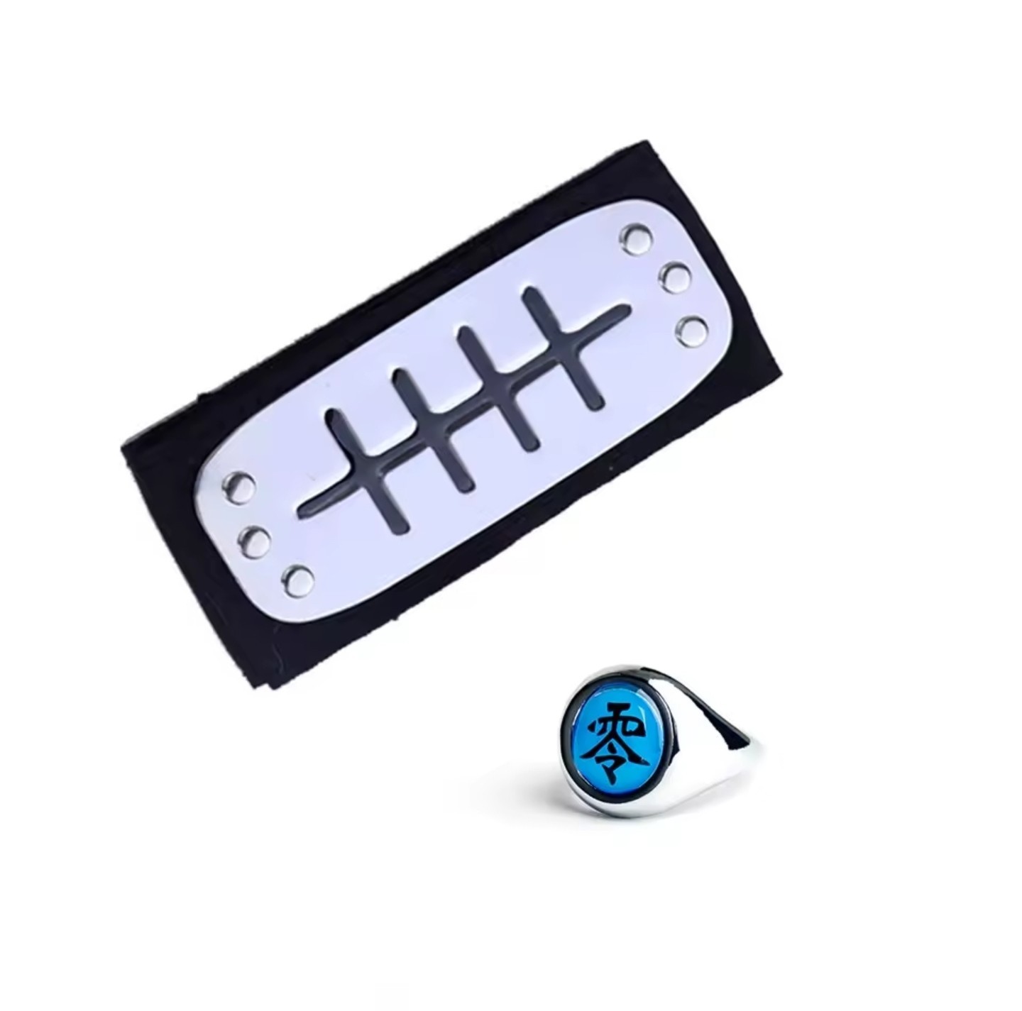 Pain Akatsuki Member\'s Ring And Headband Adjustable Size
