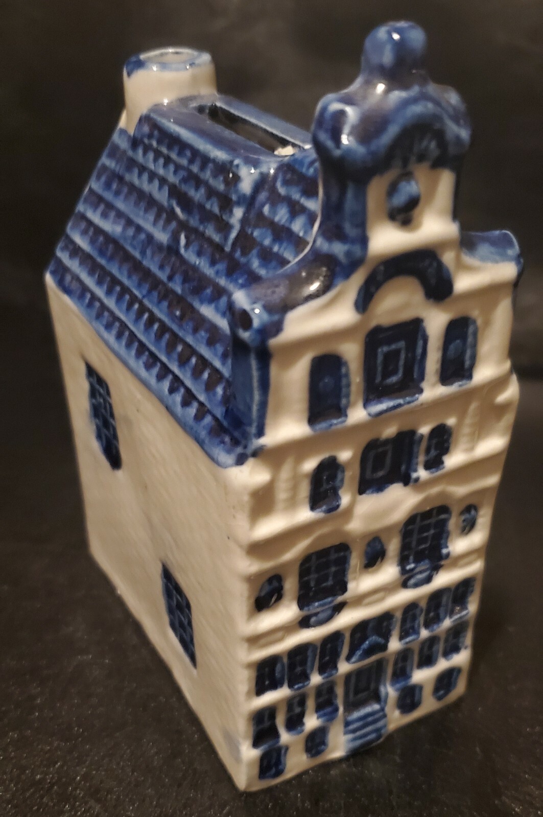 1960s Delft Blauw Canal House Coin Bank Dutch 