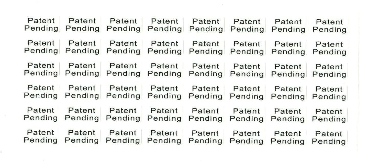 Patent Pending Stickers | White | size 1\