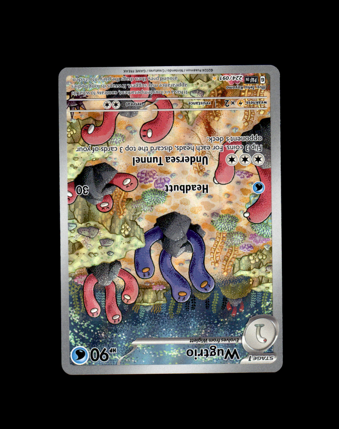 Wugtrio 224/091 Illustration Rare IR Paldean Fates Pokemon TCG 2024 NM 2 Wugtrio 224/091 Illustration Rare IR Paldean Fates Pokemon TCG 2024 NM 2