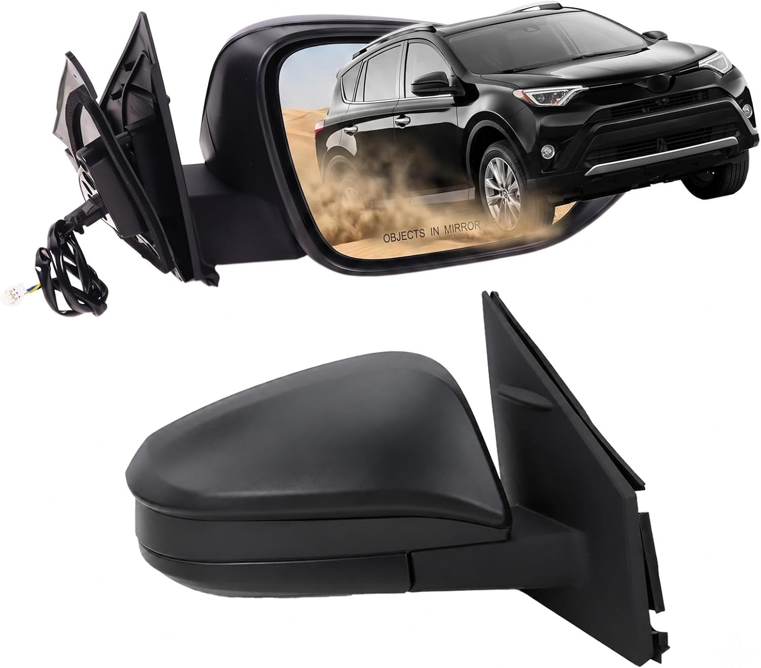Right Passenger Side Door Mirror Compatible with 2016 2017 2018 Toyota RAV4 with Right Passenger Side Door Mirror Compatible with 2016 2017 2018 Toyota RAV4 with