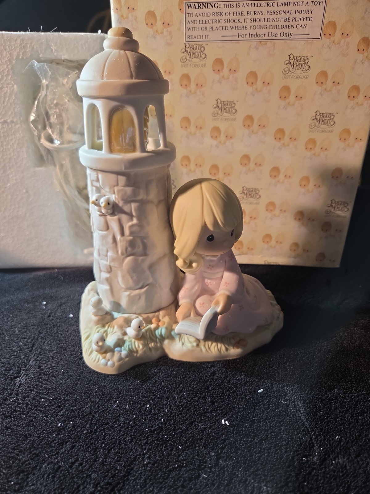 1998 Precious Moments Jesus is My Lighthouse #487945 Lamp Lights Up Tested Works 1998 Precious Moments Jesus is My Lighthouse #487945 Lamp Lights Up Tested Works