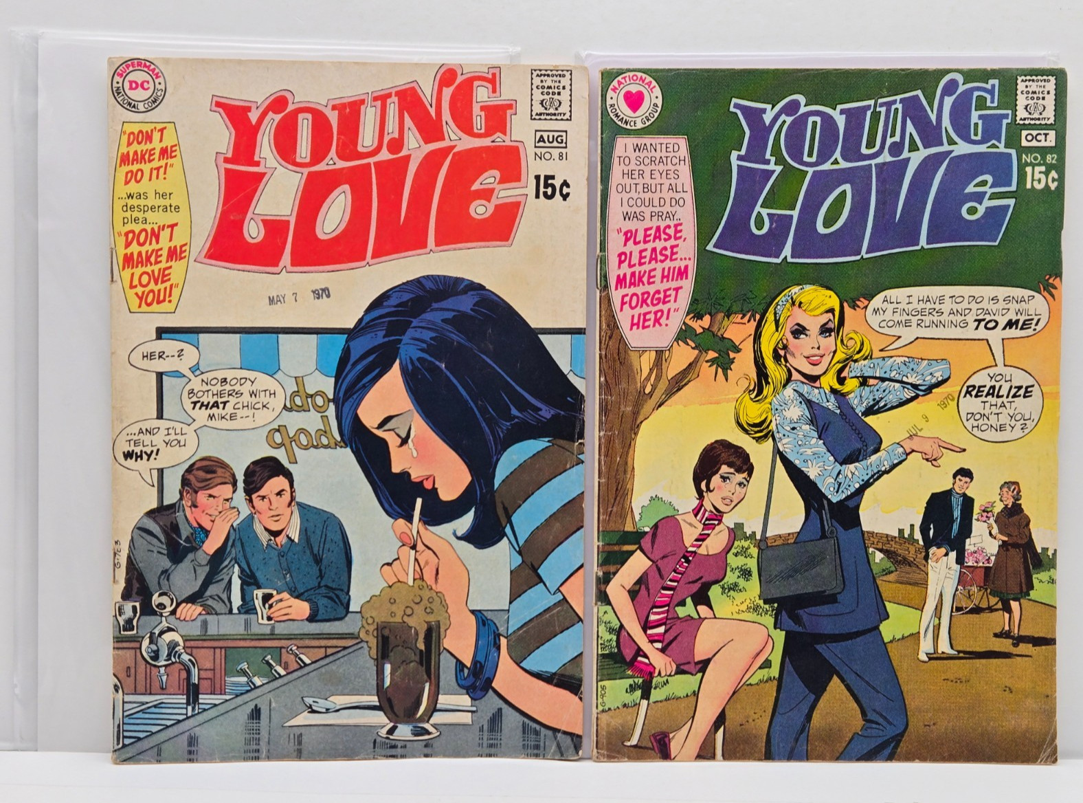 Young Love - #81 + 82 (1970) Lot Run DC Comics G/G+