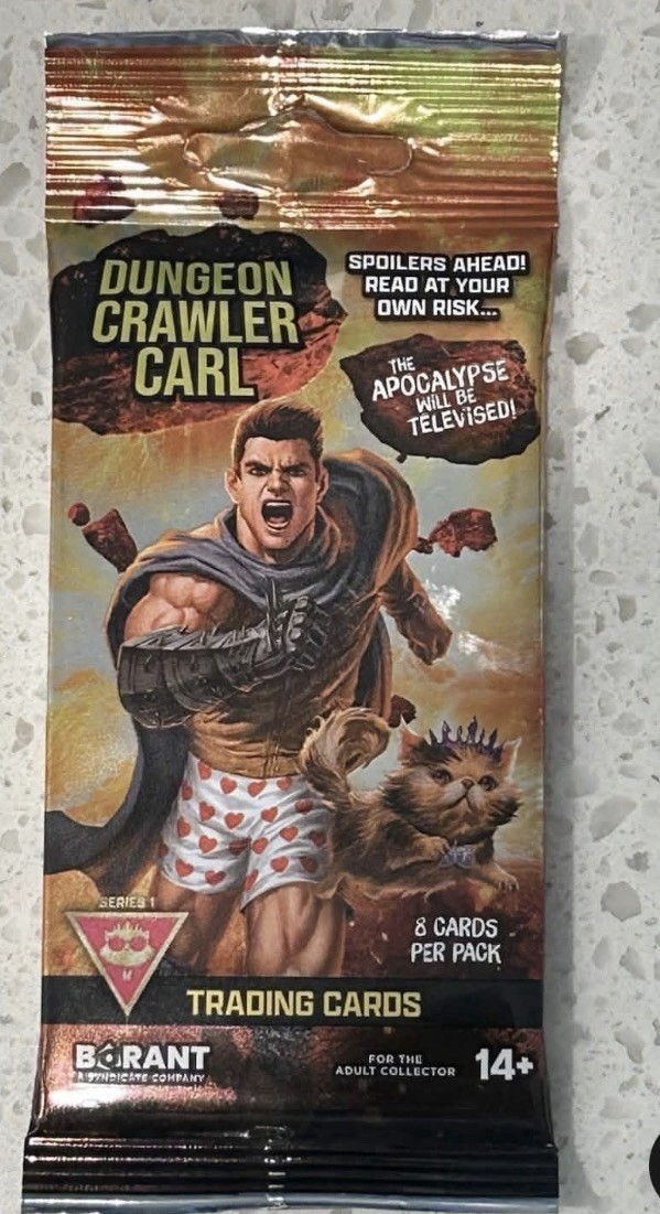 5x Dungeon Crawler Carl Series 1 Trading Cards Sealed Pack Borant Princess Donut
