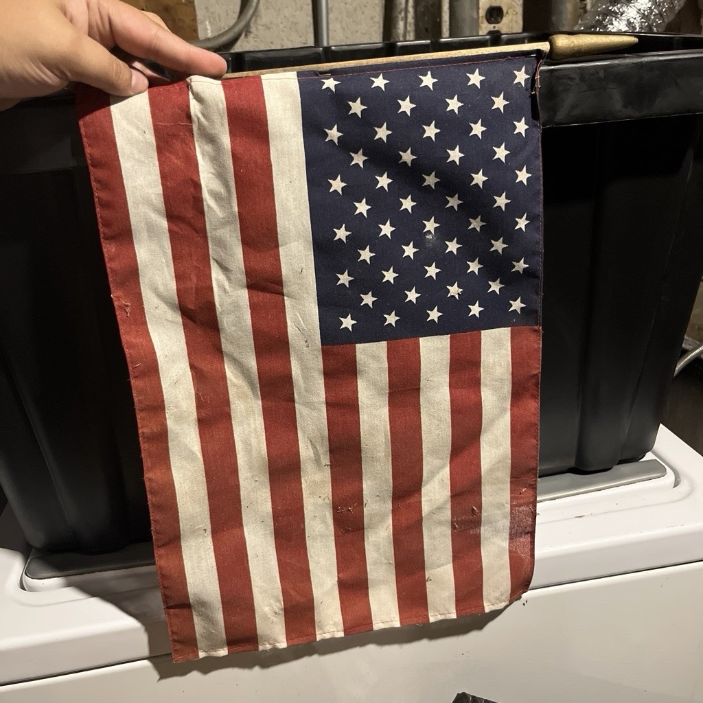 Medium Vintage 50 Star United States American Flag Stars & Stripes Banner