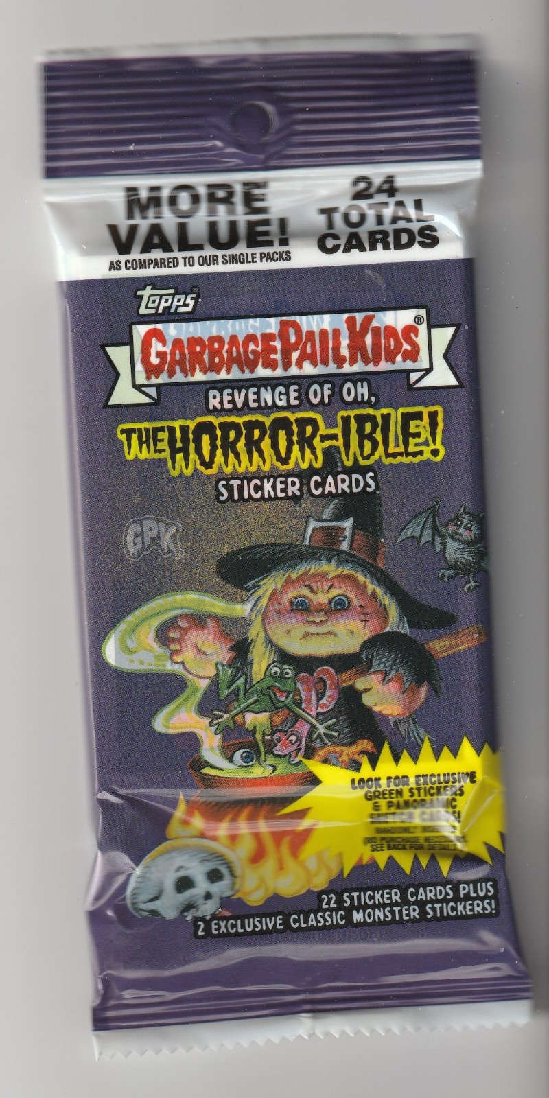 2019 Garbage Pail Kids Revenge Of OH The Horror-ible Sealed Value Fat Pack GPK 2019 Garbage Pail Kids Revenge Of OH The Horror-ible Sealed Value Fat Pack GPK