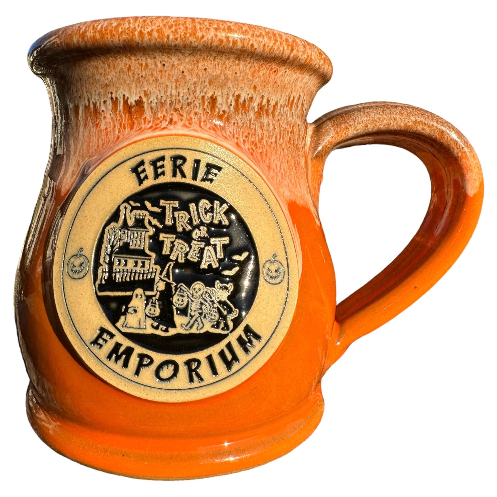 Vintage Halloween Style Deneen Pottery Limited Edition Trick or Treat Coffee Mug