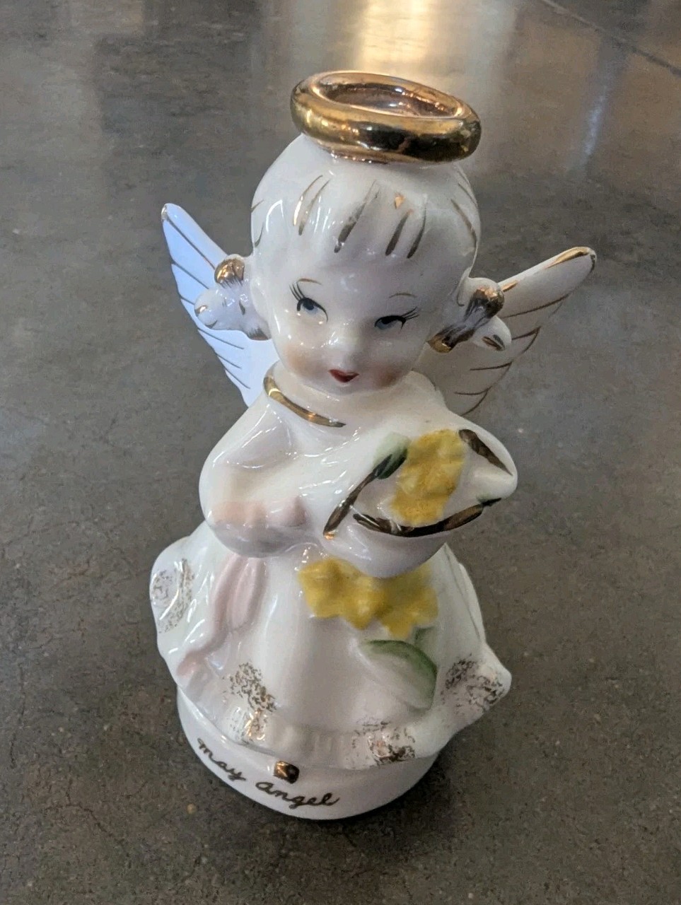 Vintage May Birthday Angel, Ucagco Ceramics Japan, Figurine, 1950s RARE Vintage May Birthday Angel, Ucagco Ceramics Japan, Figurine, 1950s RARE