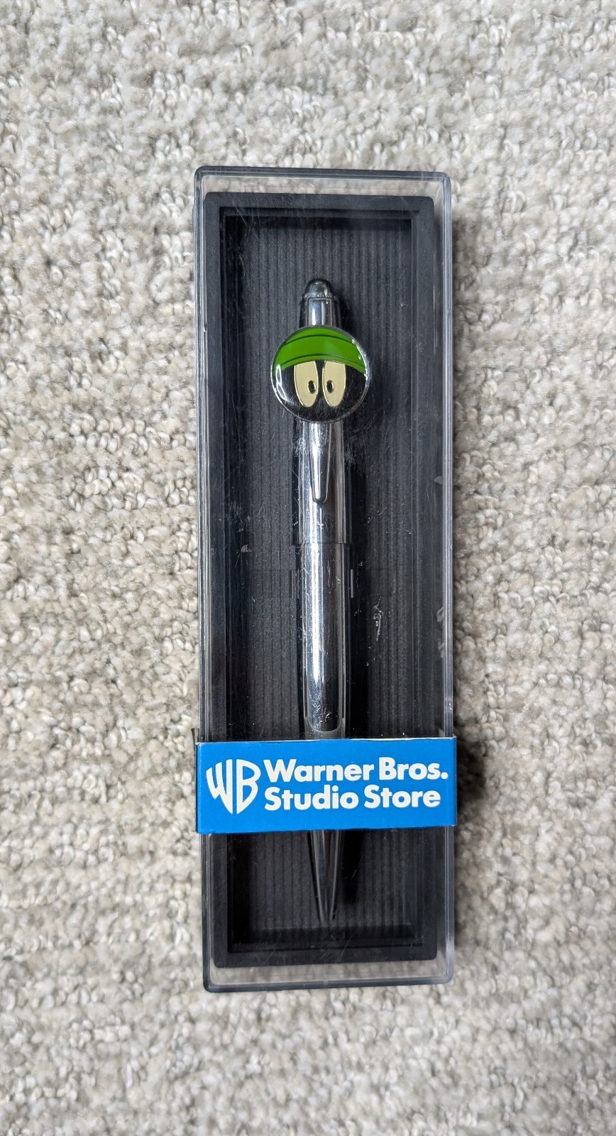 Vintage Marvin Martian Warner Bros. Store Round Face Silver Pen – BRAND NEW