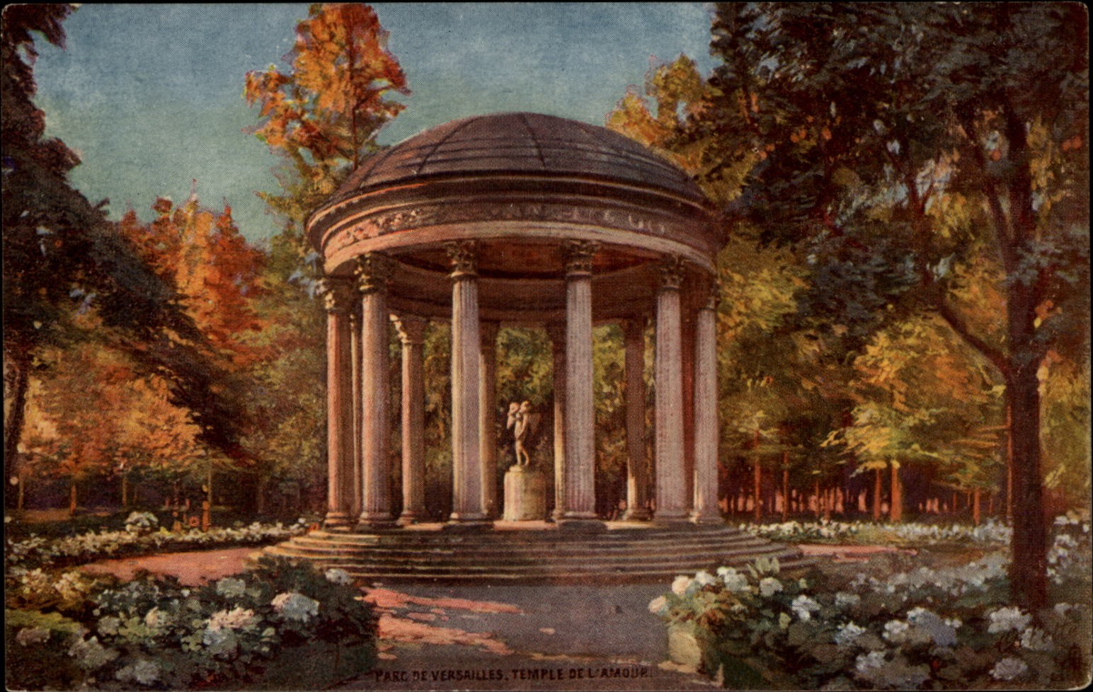 Temple de l Amour Versailles Ile de France vintage Tuck Oilette postcard g437 Temple de l Amour Versailles Ile de France vintage Tuck Oilette postcard g437