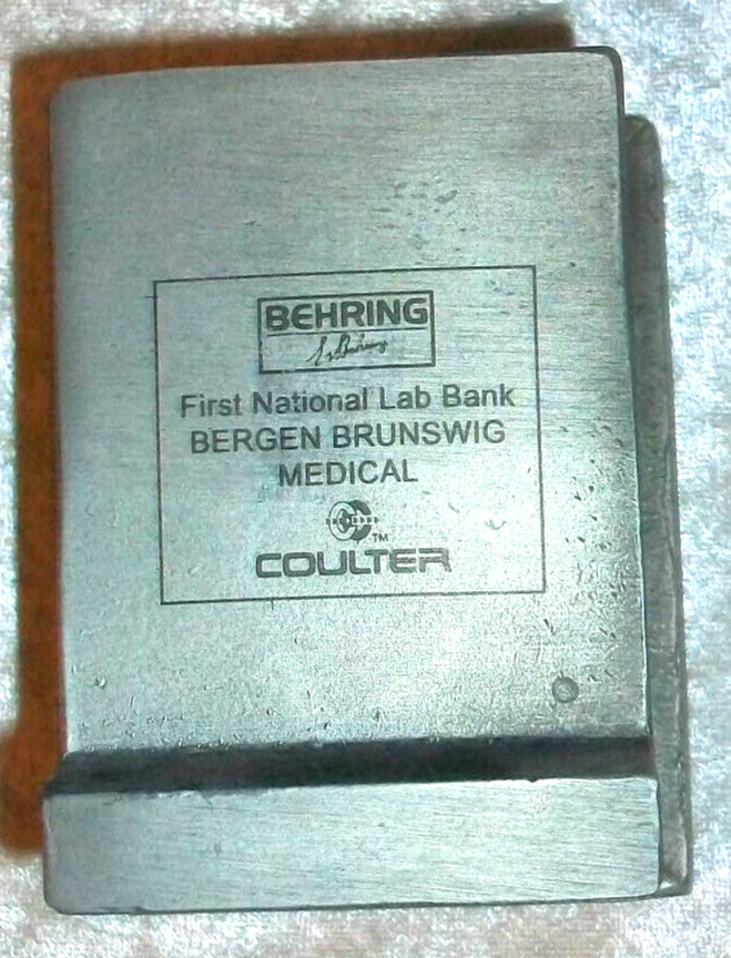 Vintage FNB Bergen Brunswig First National Lab Pittsburgh Banthrico Metal Bank
