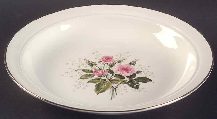 Hall Heather Rose Rimmed Soup Bowl 226626