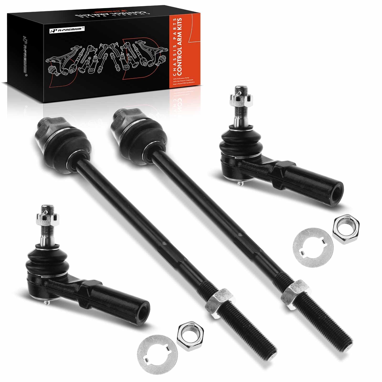 A-Premium 4Pcs Front Outer Inner Tie Rod End Kits Compatible Chevrolet Gmc A-Premium 4Pcs Front Outer Inner Tie Rod End Kits Compatible Chevrolet Gmc