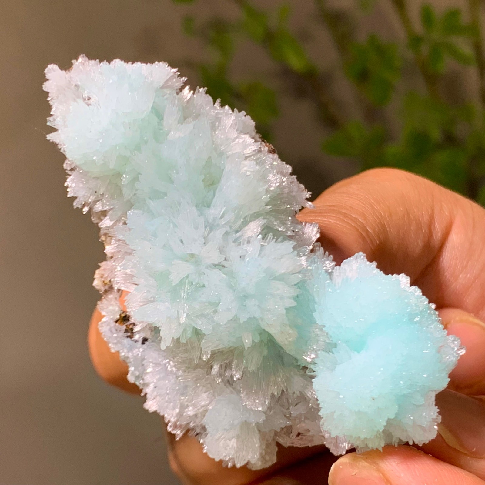 39G Natural blue texture stone crystal,Heteropolar of Chinese blue aragonite