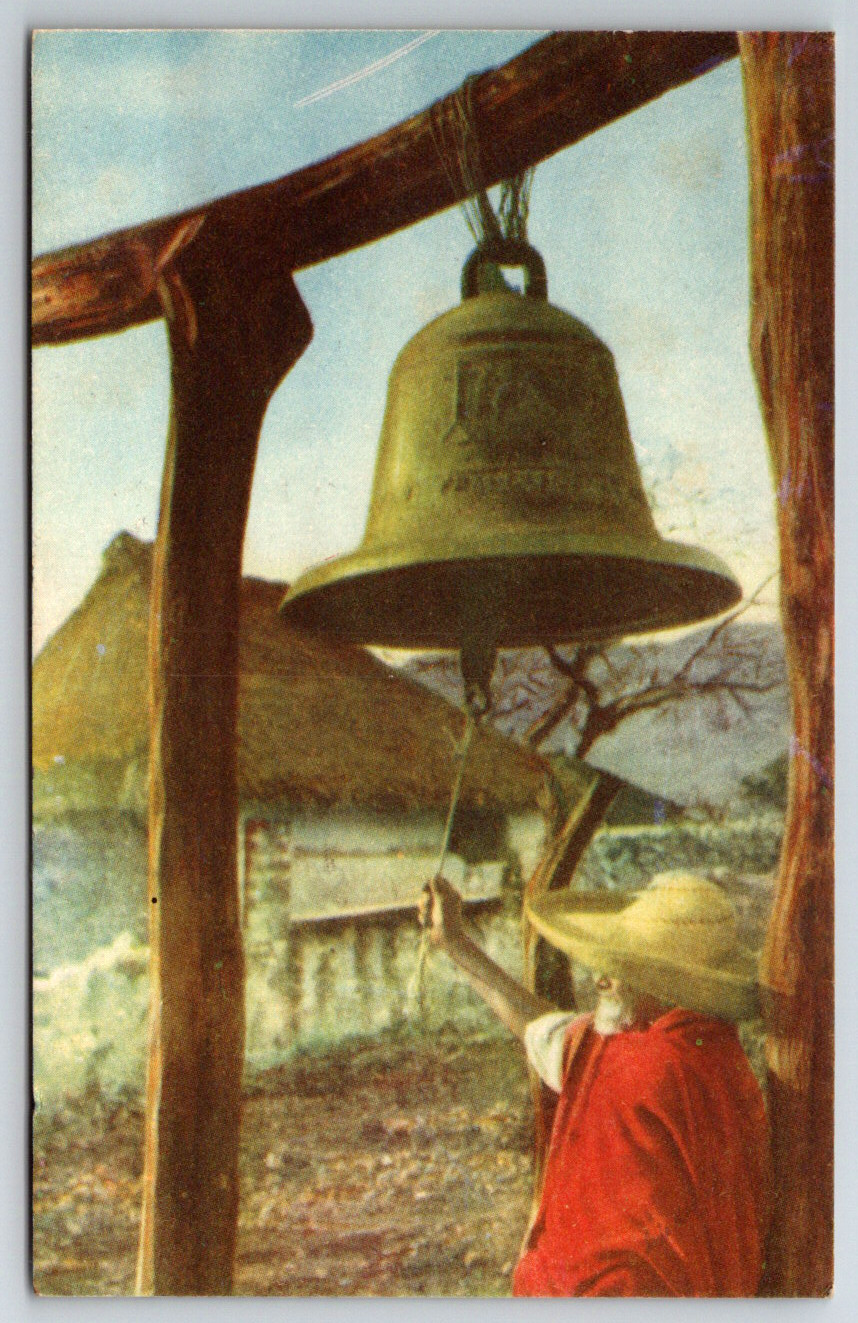 c1960s Old Indian Sexton Mexico Austin Texas Bell Vintage Postcard