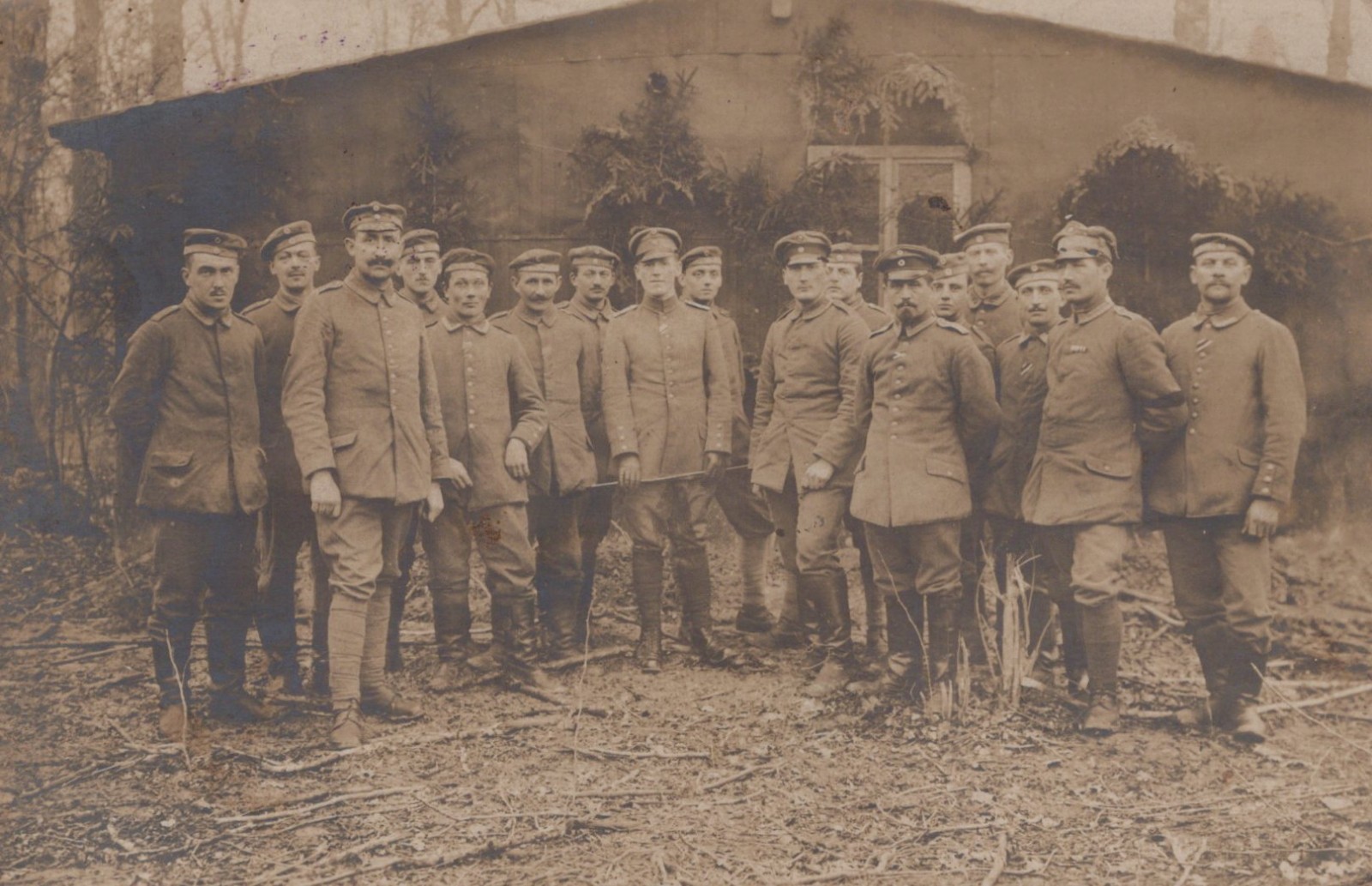 WW1 RPPC German Postcard Photo - FELDPOST 1918 30th INF REGT