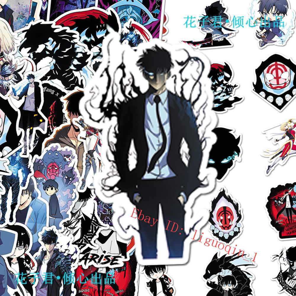50Pcs Solo Leveling Sung Jin-Woo Igrit Yoo Jin-Ho Anime Sticker Decorations 50Pcs Solo Leveling Sung Jin-Woo Igrit Yoo Jin-Ho Anime Sticker Decorations