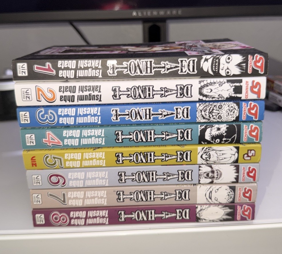 Deathnote Manga Set 1-8 Japanese Version Deathnote Manga Set 1-8 Japanese Version
