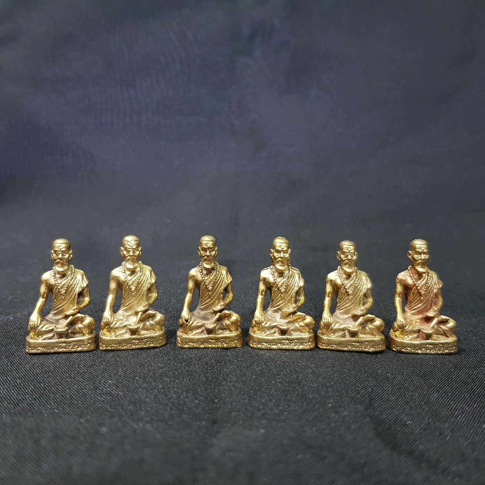6x Jivaka Kumarabhrtra Doctor of Lord Buddha Brass Statue God of Health Amulet