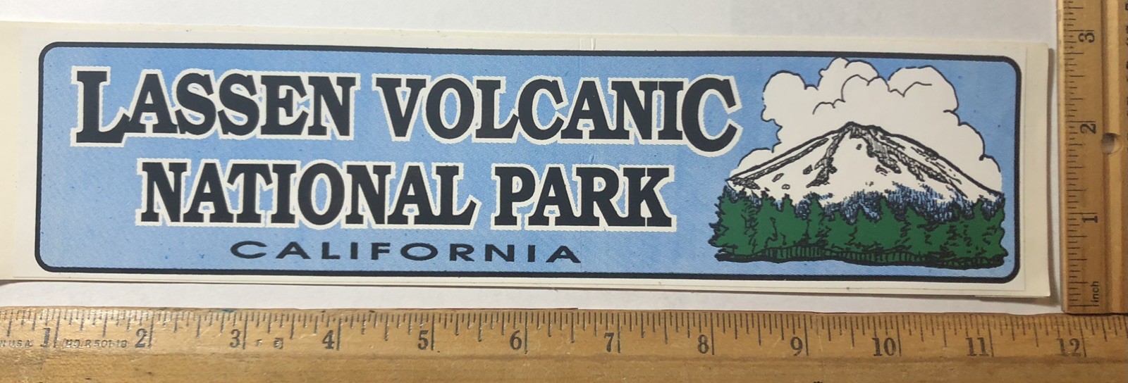 Vintage Lassen Volcanic National Park LVNP Decal Bumper Sticker California