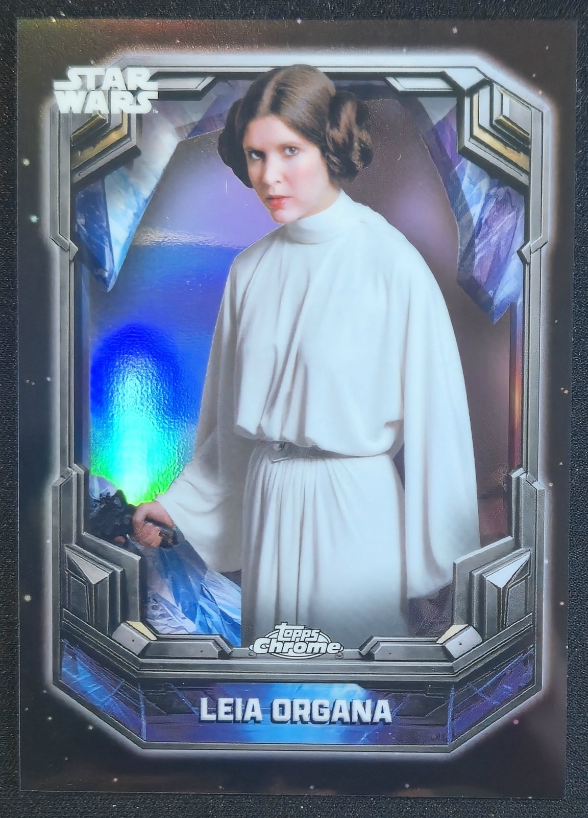 2026 Topps Chrome Star Wars Leia Organa #COS-1 Cosmic Crystals