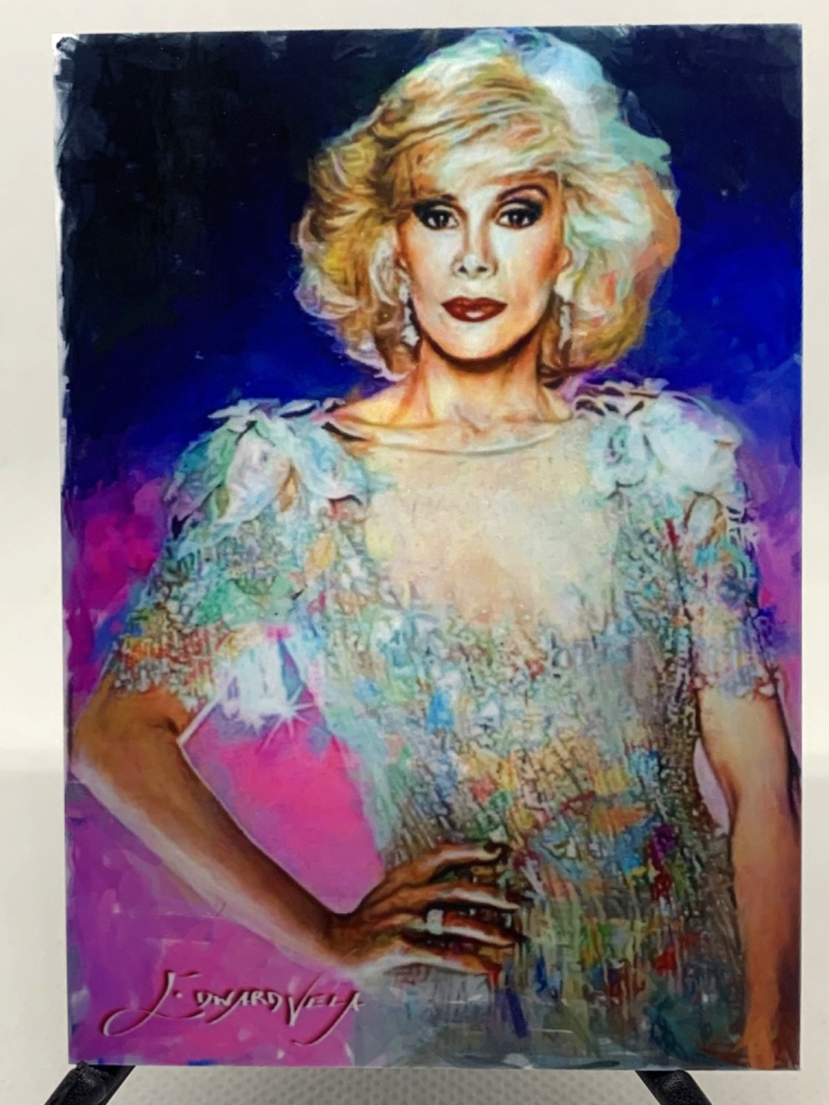 Joan Rivers 22/50 Limited Edition Artwork by Edward Vela Signed (Hollywood) 2018