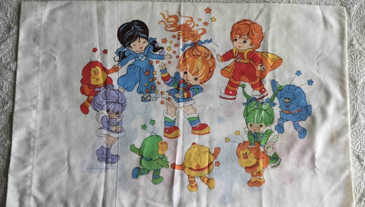 Rainbow Brite Pillowcase - Double Sided 80s Nostalgic LOVED Vintage 1983