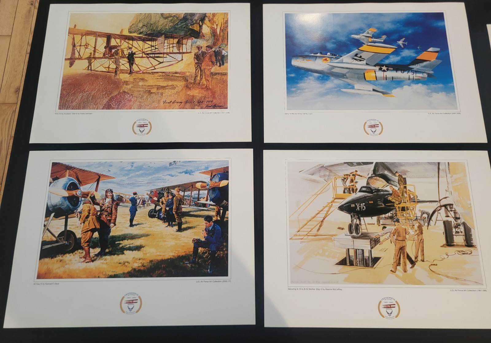 Vintage Air Force & Aviation Art Collection  Official Prints/Posters (LOT OF 10)