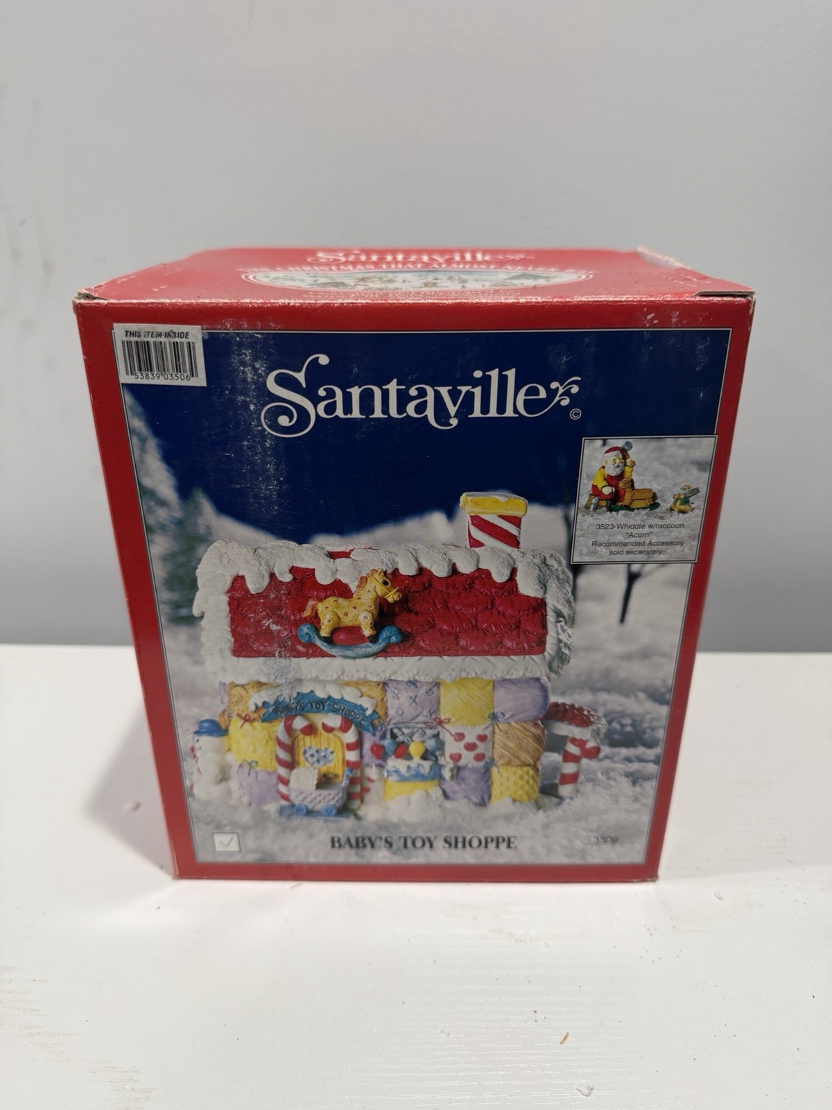 Vintage 1999 Flambro Santaville Baby's Toy Shoppe Village Box Booklet Lot Vintage 1999 Flambro Santaville Baby's Toy Shoppe Village Box Booklet Lot