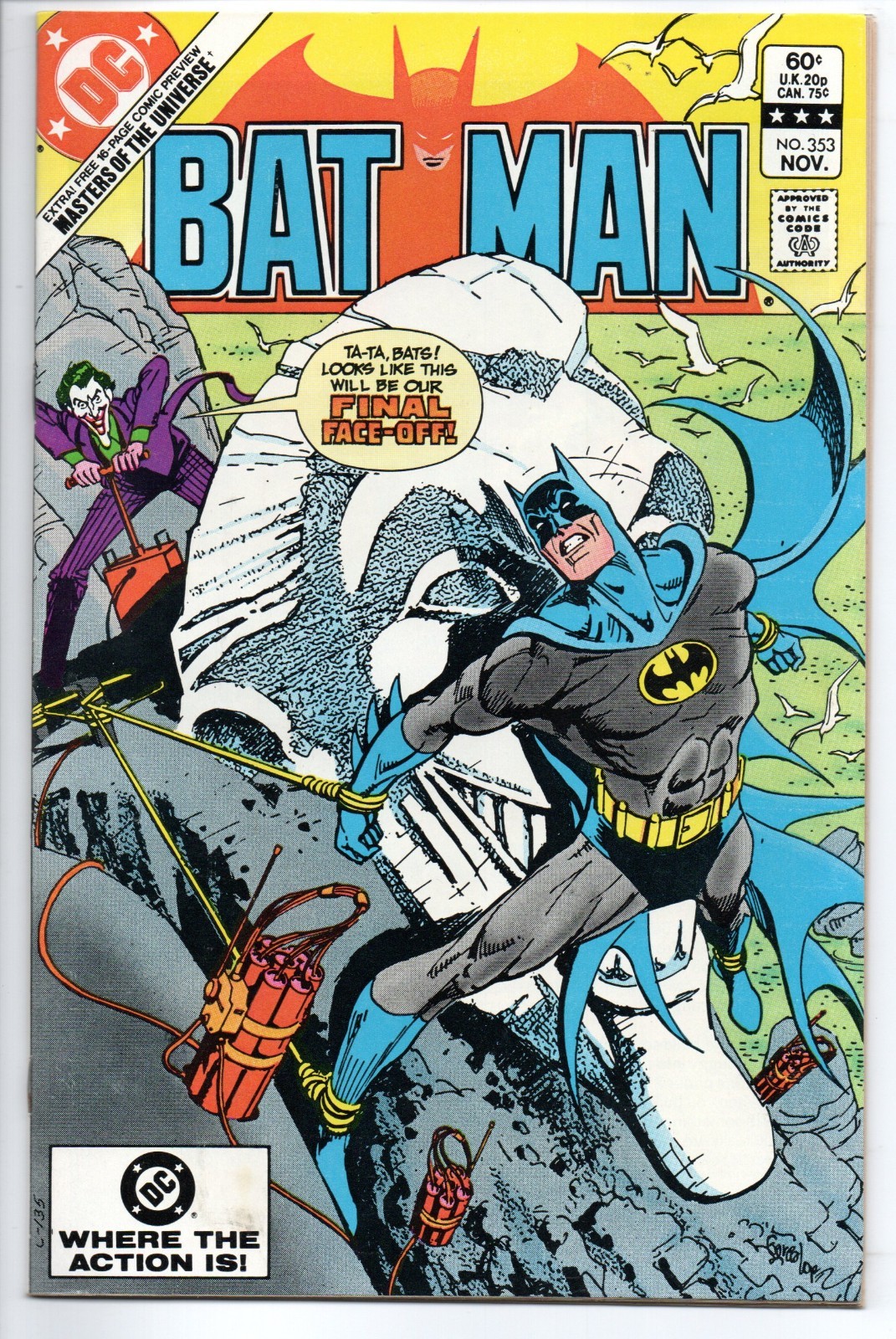 Batman #353 VFN/NM- DC 1982 MOTU Preview