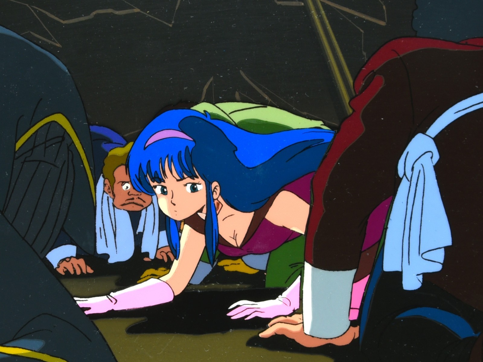Dirty Pair Yuri Kei Cel Original Animation Art Production OBG Key Master Setup