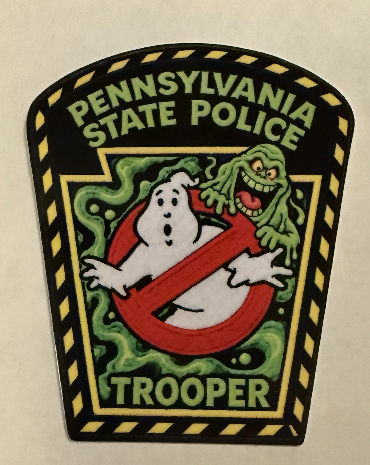 Pennsylvania State Police Patch Vinyl Sticker, 3in. Ghostbusters