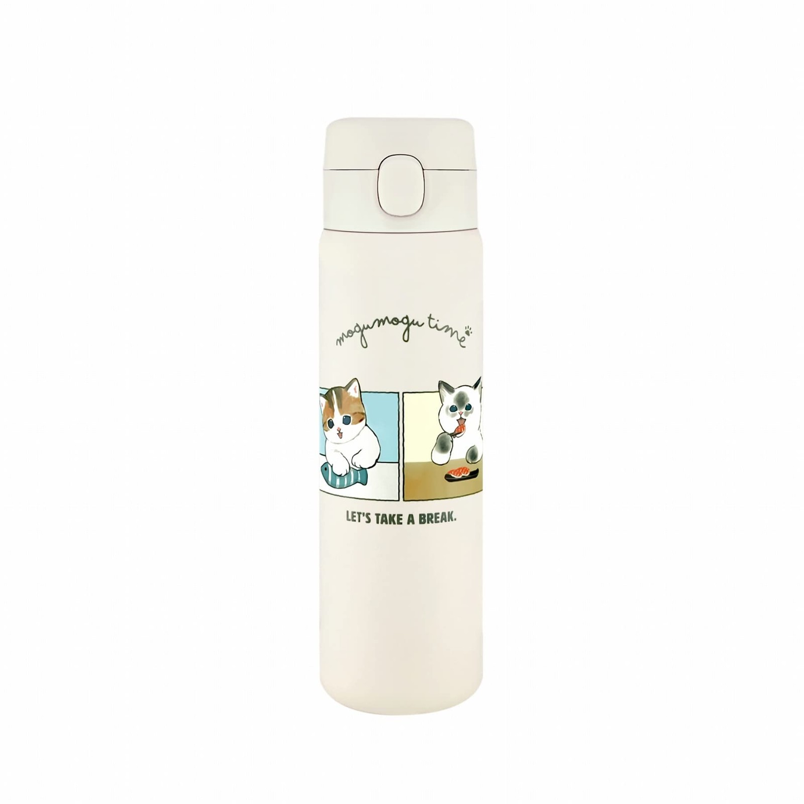 Toa Metal mofusand stainless steel one push bottle 480ml sushi 53-2076