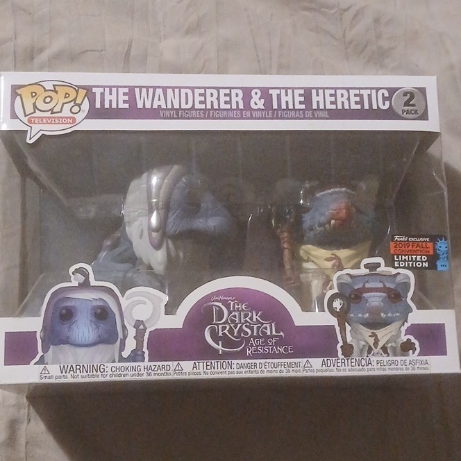 FUNKO POP VINYL - DARK CRYSTAL - THE WANDERER & THE HERETIC 2 PACK - NYCC 2019