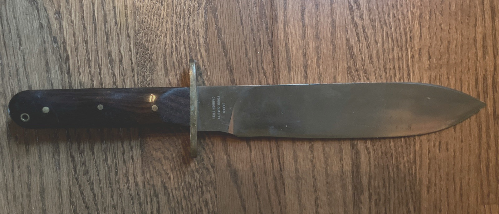 Vintage Warner Moran Rio Grande Blackjack Fixed Blade Knife Forge Steel Japan Vintage Warner Moran Rio Grande Blackjack Fixed Blade Knife Forge Steel Japan