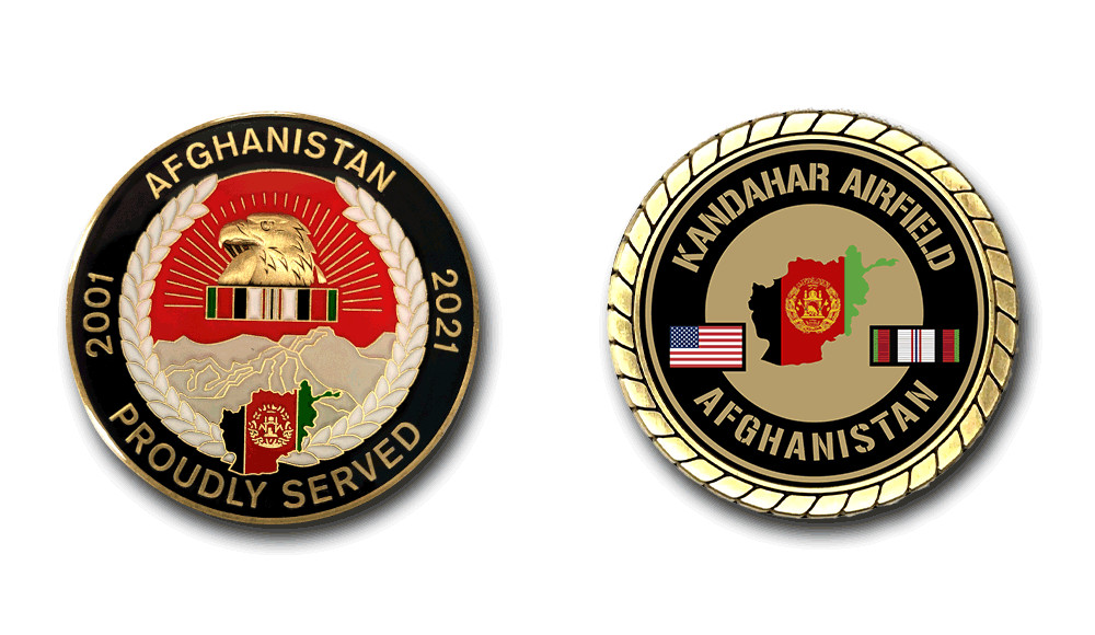 Kandahar Airfield Afghanistan Service Challenge Coin