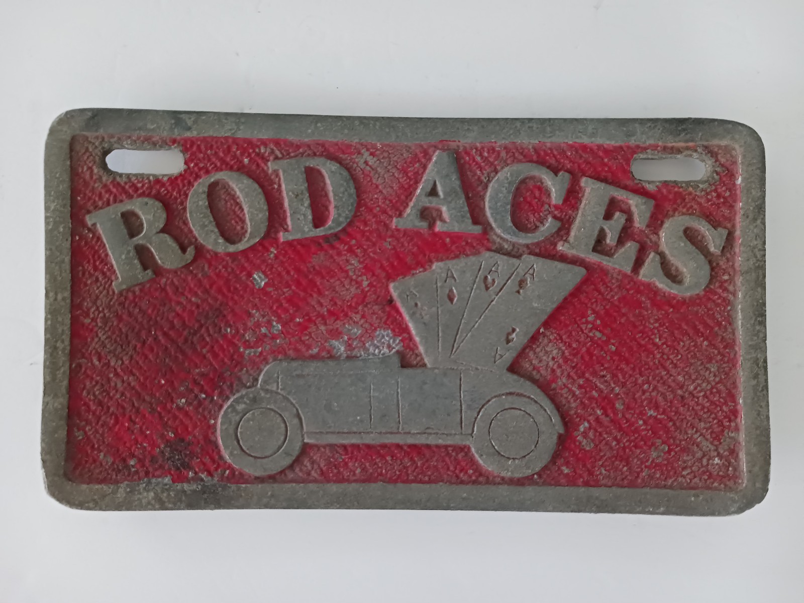 Vintage Chicago ROD ACES Cast Aluminum Car Club Plaque